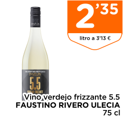 Vino verdejo frizzante 5.5 FAUSTINO RIVERO ULECIA 75 cl