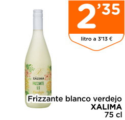 Frizzante blanco verdejo XALIMA 75 cl