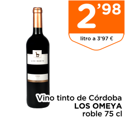 Vino tinto de C?rdoba LOS OMEYA roble 75 cl