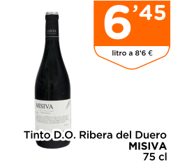 Tinto D.O. Ribera del Duero MISIVA 75 cl