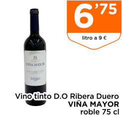 Vino tinto D.O Ribera Duero VI?A MAYOR roble 75 cl