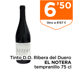 Tinto D.O. Ribera del Duero EL NOTERA tempranillo 75 cl