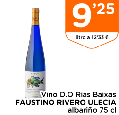 Vino D.O Rias Baixas FAUSTINO RIVERO ULECIA albari?o 75 cl