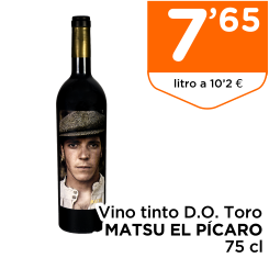 Vino tinto D.O. Toro MATSU EL P?CARO 75 cl