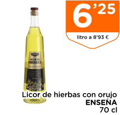 Licor de hierbas con orujo ENSE?A 70 cl