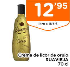 Crema de licor de orujo RUAVIEJA 70 cl