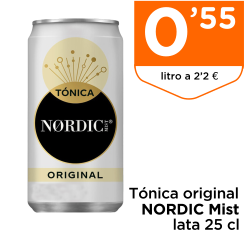 T?nica original NORDIC Mist lata 25 cl