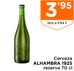 Cerveza ALHAMBRA 1925 reserva 70 cl