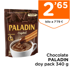 Chocolate PALADIN doy pack 340 g