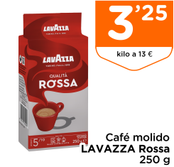 Caf? molido LAVAZZA Rossa 250 g