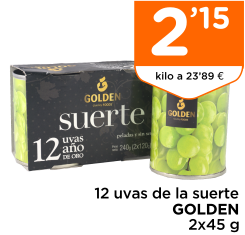 12 uvas de la suerte GOLDEN 2x45 g