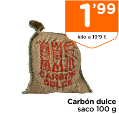 Carb?n dulce saco 100 g