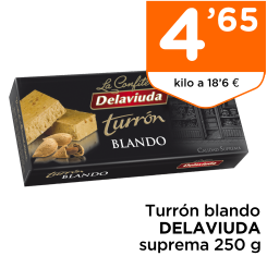 Turr?n blando DELAVIUDA suprema 250 g