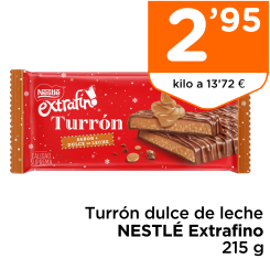 Turr?n dulce de leche NESTL? Extrafino 215 g