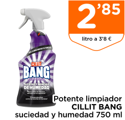 Potente limpiador CILLIT BANG suciedad y humedad 750 ml