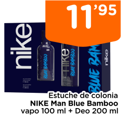 Estuche de colonia NIKE Man Blue Bamboo vapo 100 ml + Deo 200 ml