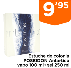 Estuche de colonia POSEIDON Ant?rtico vapo 100 ml+gel 250 ml