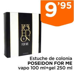 Estuche de colonia POSEIDON FOR ME vapo 100 ml+gel 250 ml