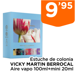 Estuche de colonia VICKY MARTIN BERROCAL Aire vapo 100ml+mini 20ml