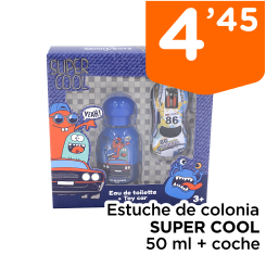 Estuche de colonia SUPER COOL 50 ml + coche