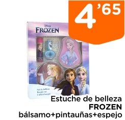 Estuche de belleza FROZEN b?lsamo+pintau?as+espejo