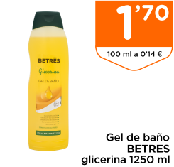 Gel de ba?o BETRES glicerina 1250 ml