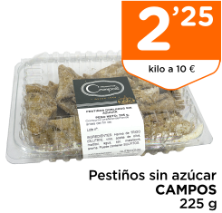 Pesti?os sin az?car CAMPOS 225 g