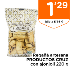 Rega?? artesana PRODUCTOS CRUZ con ajonjol? 220 g