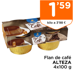 Flan de caf? ALTEZA 4x100 g