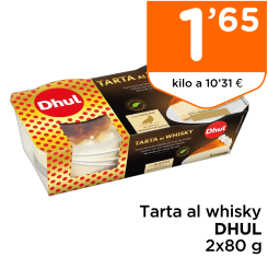 Tarta al whisky DHUL 2x80 g