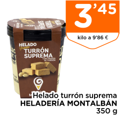 Helado turr?n suprema HELADER?A MONTALB?N 350 g