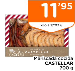 Mariscada cocida CASTELLAR 700 g