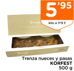 Trenza nueces y pasas K?RFEST 500 g