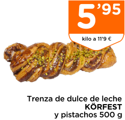 Trenza de dulce de leche K?RFEST y pistachos 500 g