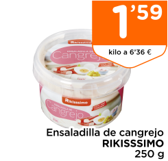 Ensaladilla de cangrejo RIKISSSIMO 250 g