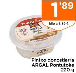 Pintxo donostiarra ARGAL Pontutoke 220 g