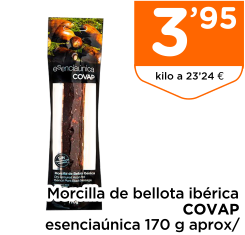 Morcilla de bellota ib?rica COVAP esencia?nica 170 g aprox/