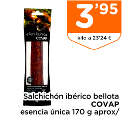 Salchich?n ib?rico bellota COVAP esencia ?nica 170 g aprox/