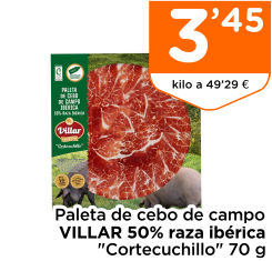 Paleta de cebo de campo VILLAR 50% raza ib?rica 