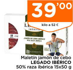 Malet?n jam?n de cebo LEGADO IB?RICO 50% raza ib?rica 15x50 g