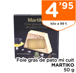 Foie gras de pato mi cuit MARTIKO 50 g