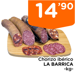 Chorizo ib?rico LA BARRICA -kg-