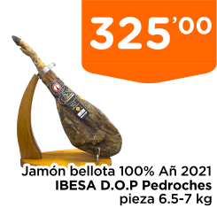 Jam?n bellota 100% A? 2021 IBESA D.O.P Pedroches pieza 6.5-7 kg