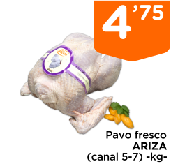 Pavo fresco ARIZA (canal 5-7) -kg-