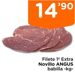 Filete 1? Extra Novillo ANGUS babilla -kg-