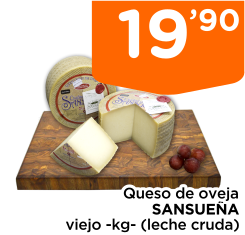 Queso de oveja SANSUE?A viejo -kg- (leche cruda)