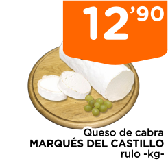 Queso de cabra MARQU?S DEL CASTILLO rulo -kg-