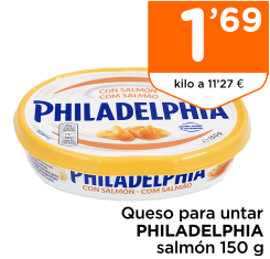 Queso para untar PHILADELPHIA salm?n 150 g