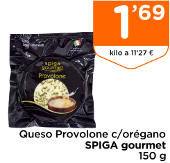 Queso Provolone c/or?gano SPIGA gourmet 150 g