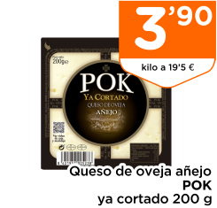 Queso de oveja a?ejo POK ya cortado 200 g